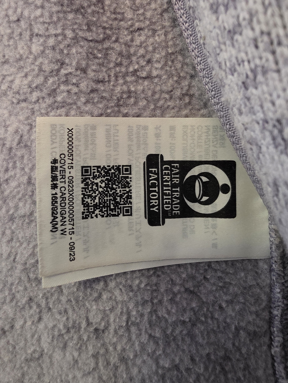 Arc'teryx Lavender Gray Women's Fleece Jacket - Picture 3 of 4